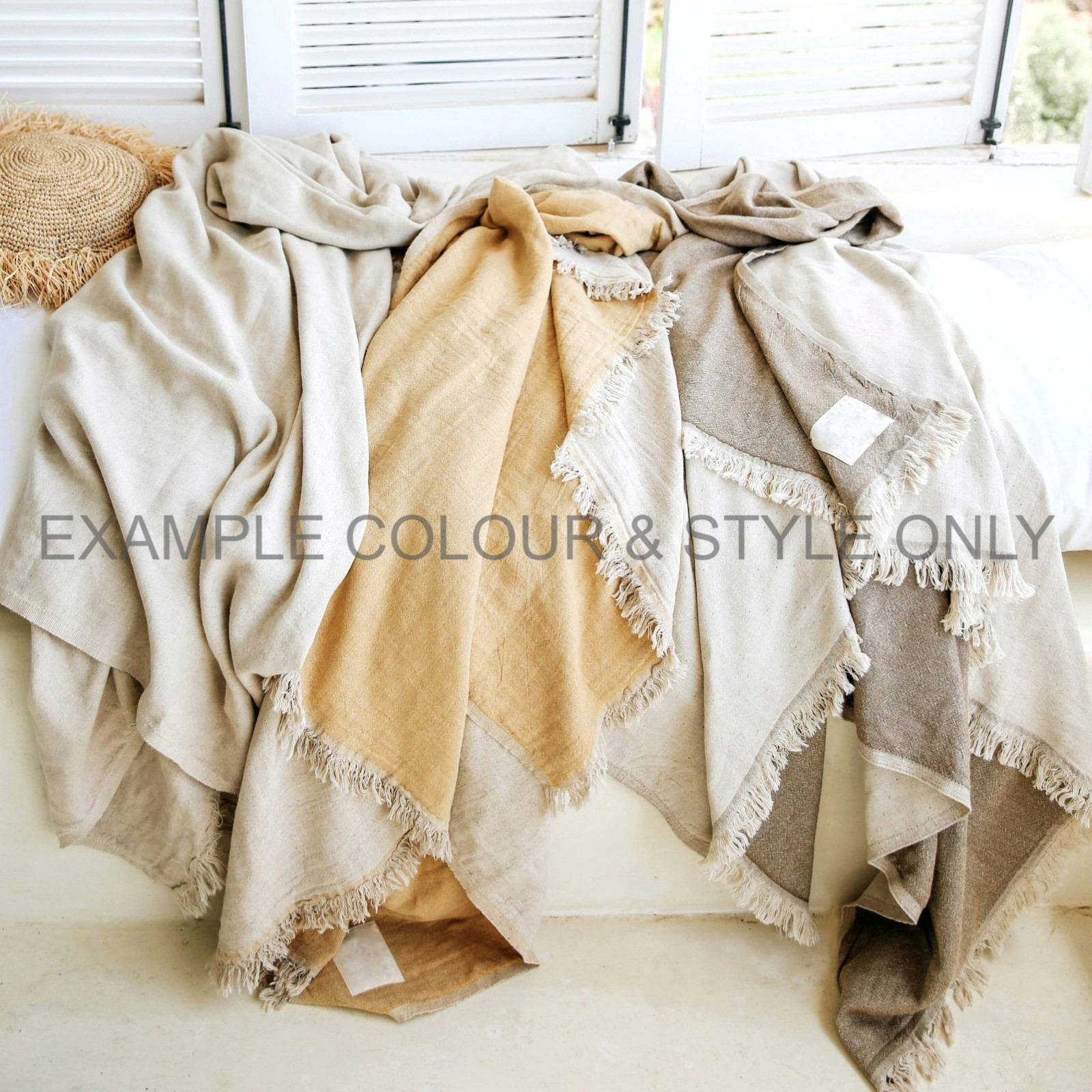 SECONDS & SAMPLES | Throws Beige | 750G-990G: Lucky Dip