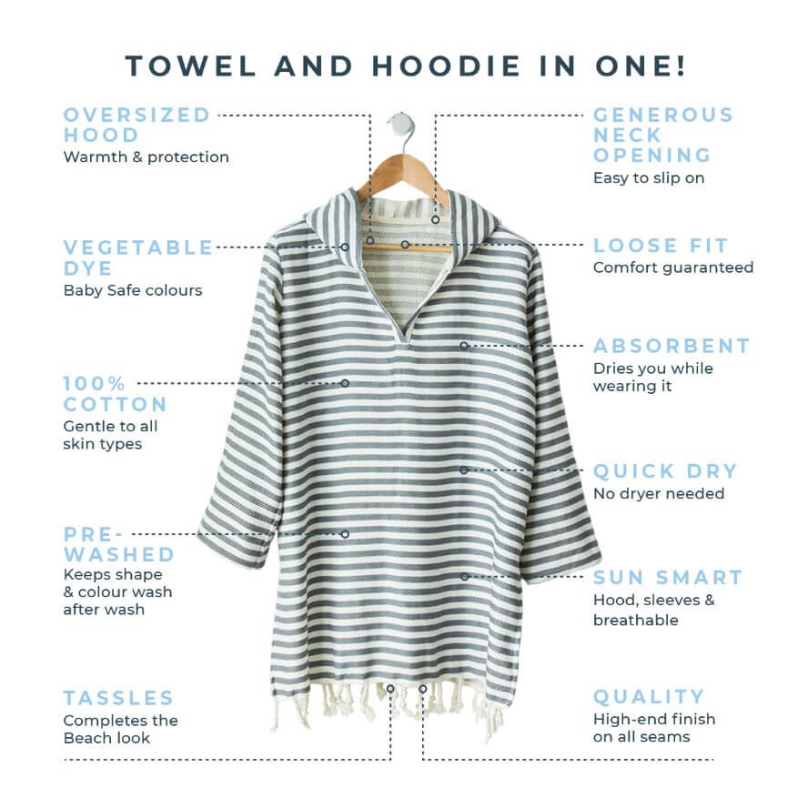 AMALFI Adult Hooded Towel