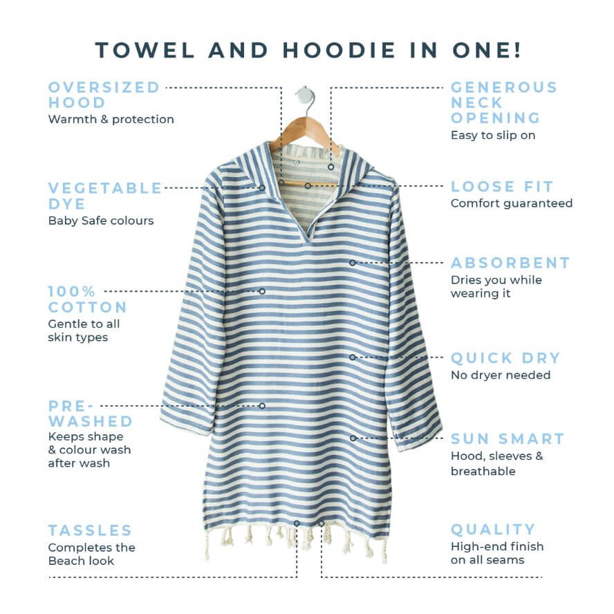 AMALFI Adult Hooded Towel