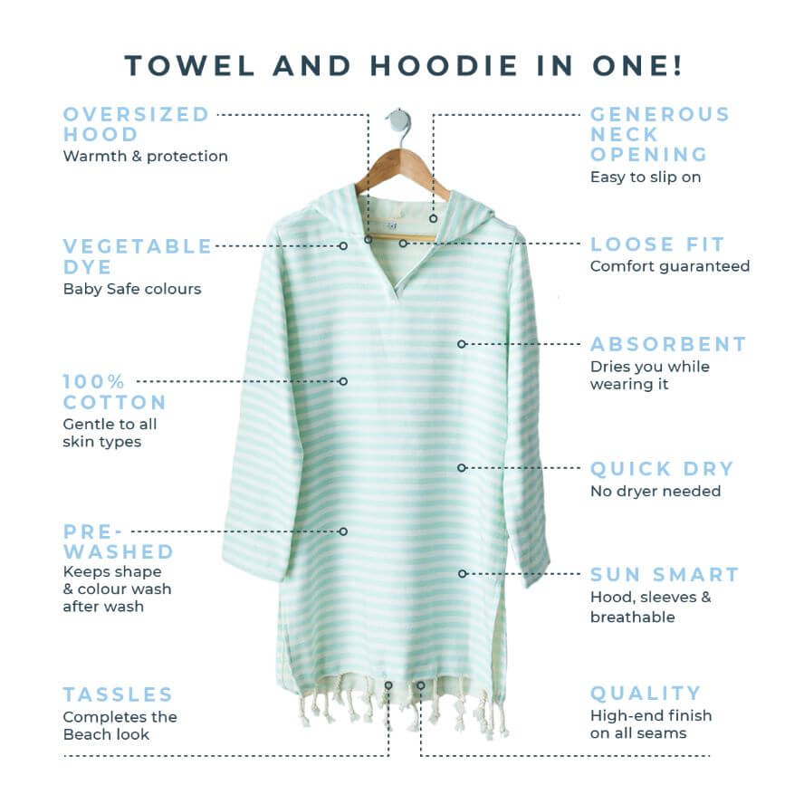 AMALFI Adult Hooded Towel