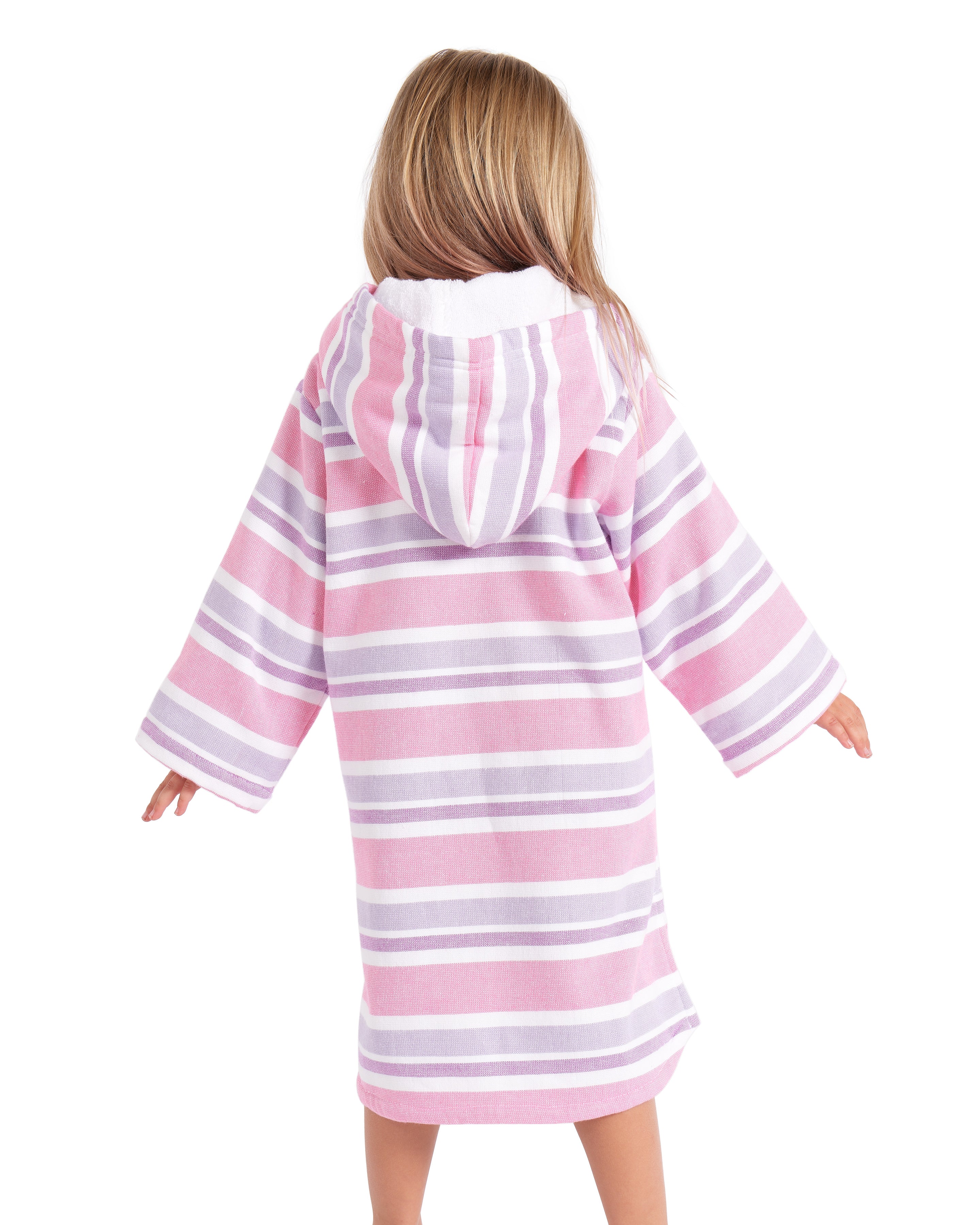 MENORCA Kids Terry Swim Coverup: Pink/Lilac/Purple