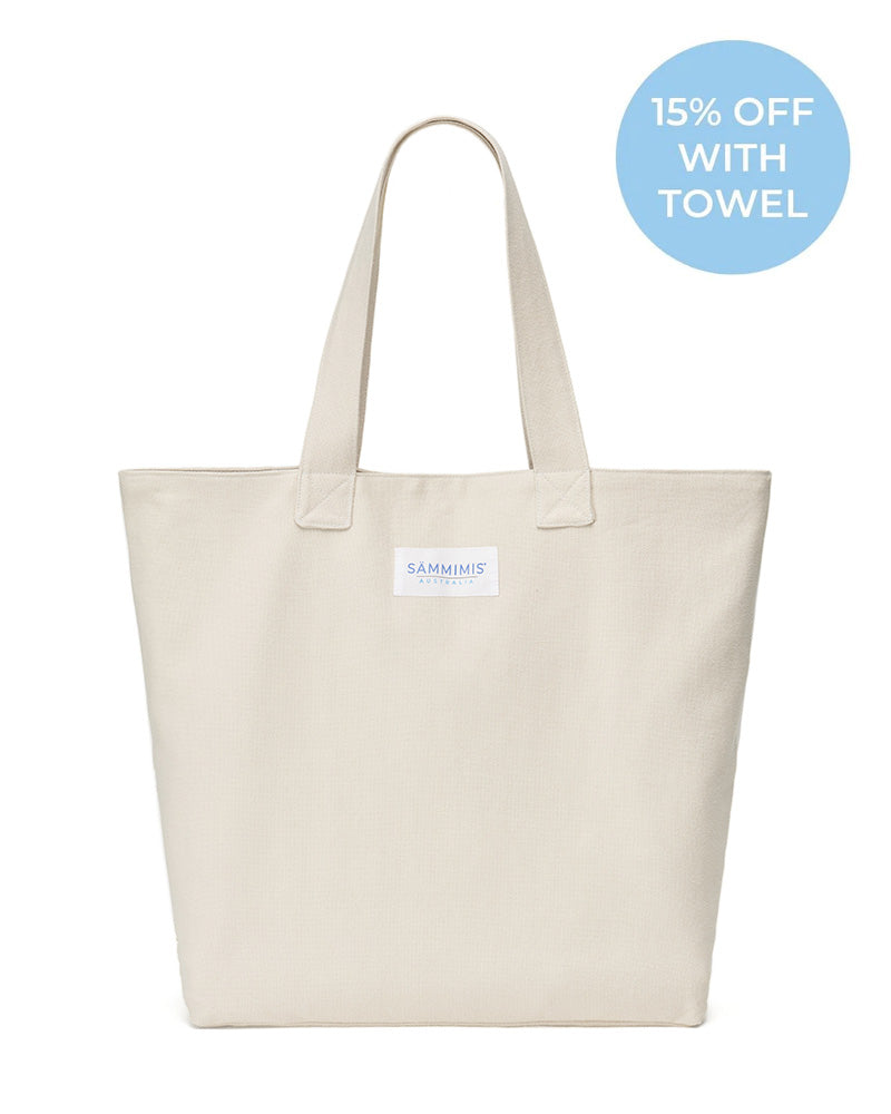 CORFU Jumbo Canvas Bag: Sand