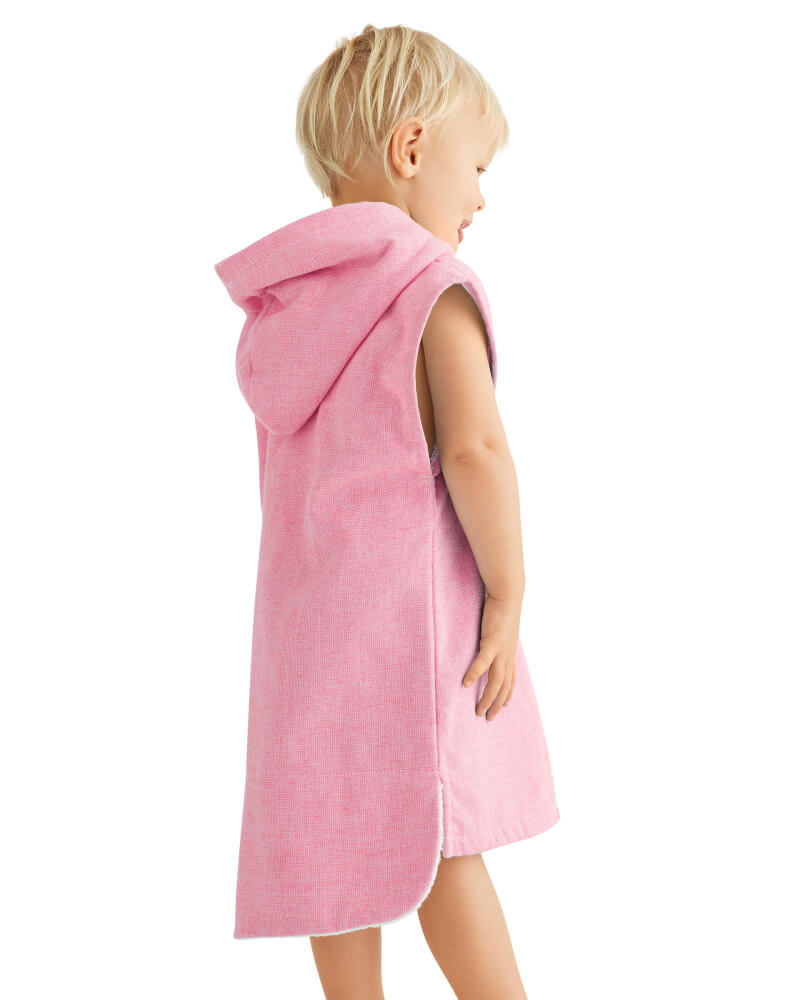 MONTEROSSO Baby Sleeveless Terry Hooded Towel:  Pink