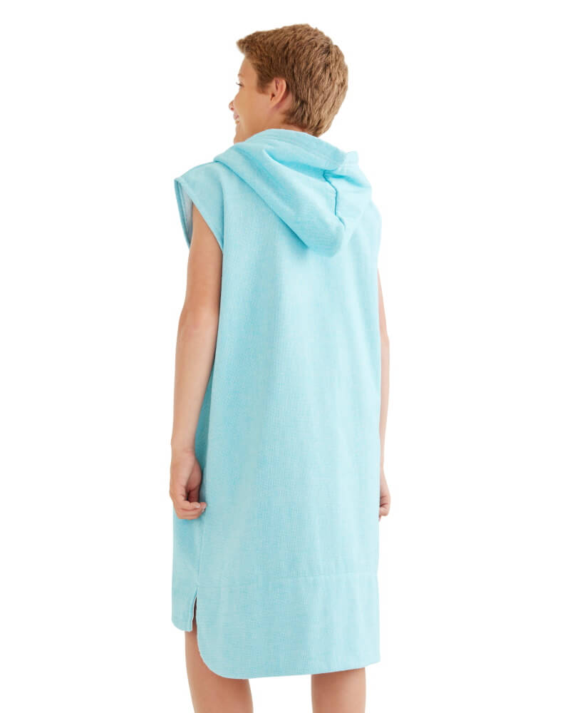 MONTEROSSO Kids Sleeveless Terry Hooded Towel: Aqua