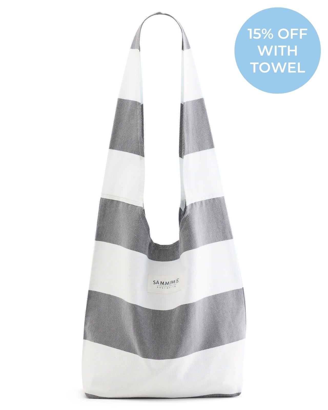 SANTORINI Bag: Charcoal/White