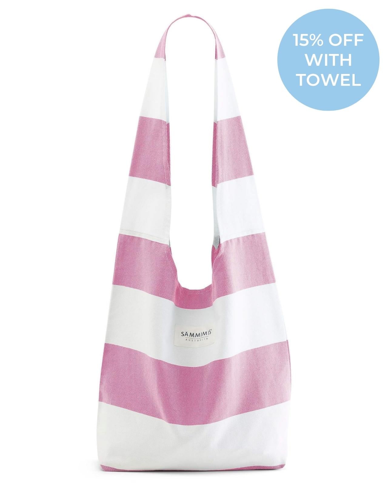 SANTORINI Bag: Pink/White
